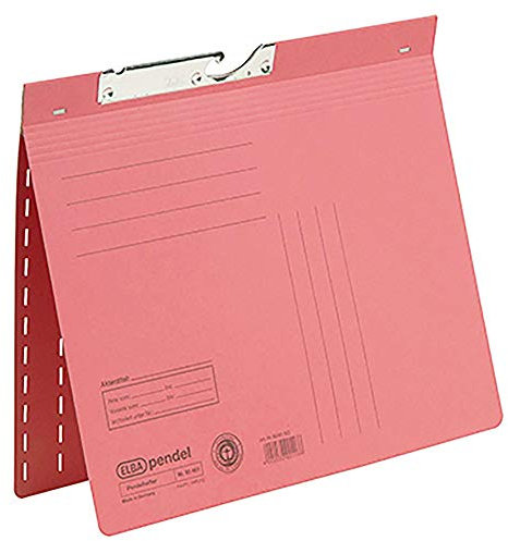 ELBA Pendelhefter, DIN A4, Manilakarton, 320 g/qm, rot, 5 Stück