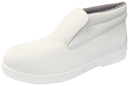 Portwest Bota Steelite Slip On S2, Tamaño: 44, Color: Blanco, FW83WHR44
