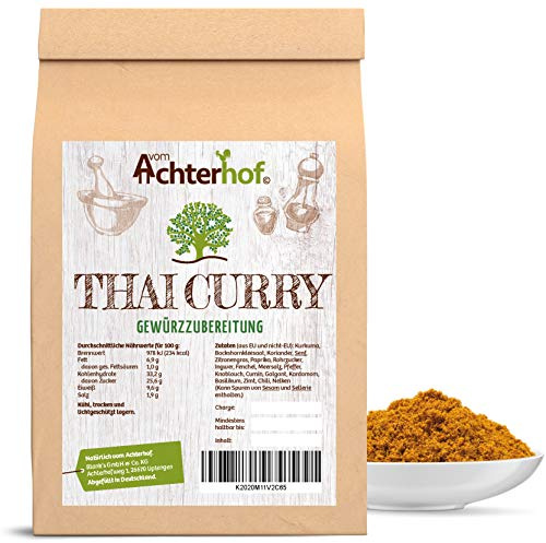 Thai Curry Pulver rot (250 g) RED LABEL Currypulver Gewürzmischung auch für Currypaste geeignet