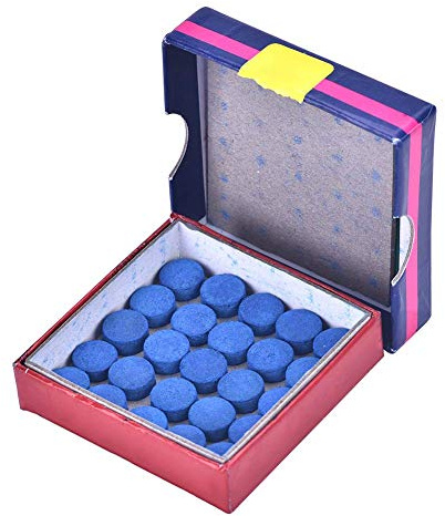 VGEBY Billard, 50pcs 10mm Cue Tips - Embouts de Queue de Billard Haute Qualité pour Snooker, Pool et Billard avec Boîte de Rangement