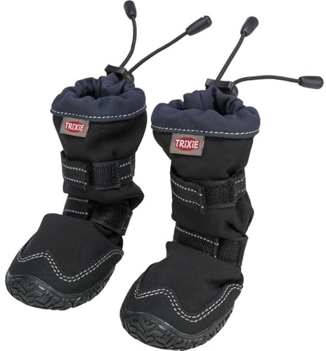 TRIXIE Walker Active Long Hundeschuhe Gr. M–L, hoch geschnitten | Atmungsaktives Obermaterial für gutes Klima – zuverlässiger Pfotenschutz für lange Outdoor-Abenteuer