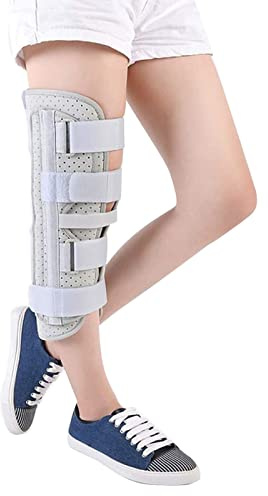 UZIAH Inmovilizador De Rodilla, Adecuado para Dormir, Ortesis De Pierna Completa, Férula De Rodilla Recta, Soporte para Postoperatorio De Rodilla Y Recuperación De Cirugía,M