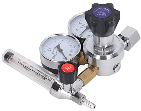 Stickstoff-Gasregelventil, Stickstoff-Durchflussmesser, Druckminderer, Manometer, Filterschlauch, Zubehör für Gasschweißen