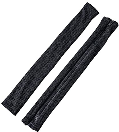 Leisurealeaneag 2/Set Reißverschluss waschbar elastischer Armlehnenbezug Armauflage schwarz