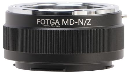 FOTGA Objektivadapter Konverter Ring für Minolta MD Mount Objektiv Lens to Z-Mount Mirrorless Kamera, Kompatibel mit Nikon Z50 Z30 Z9 Z8 Z7II Z6II Z7 Z6 Z5 Zf Zfc Full Frame Spiegellose Kamera