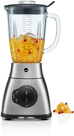 Wilfa XPLODE AUTO Standmixer - 1,8l Borosilikat-Glaskrug inkl. Mess-Skala - 1.500 Watt - 3 Programme - Geschwindigkeitsregelung - Sicherungsverschluss (silber)
