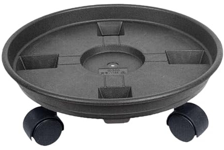 Colcolo Porte Plante a roulettes, Support de Pot de Fleurs à Roues, Support Roulant Plantes, Plateau pour Plantes, Support pour Plante avec Roue pour D'intérieur et D'extérieur Balcon, Jardin, 40CM
