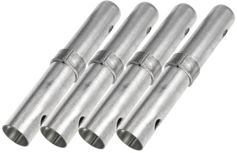 jojofuny 4pcs Scaffold Pins Scaffolding Connector Galvanized Coupling Pins Heavy Duty Scaffold Connectors Diameter 34mm Thickened Spacing 8cm for Pole Scaffolding Equipment