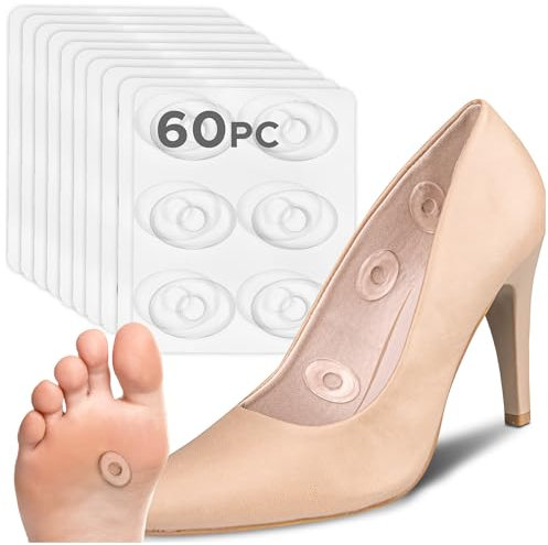 HALUTO Coussinets pour pieds - Kit de pansements anti-cors - Pansements anti-ampoules en silicone - Pansements de pression - Pansements de protection contre la pression - Protection pour cors -