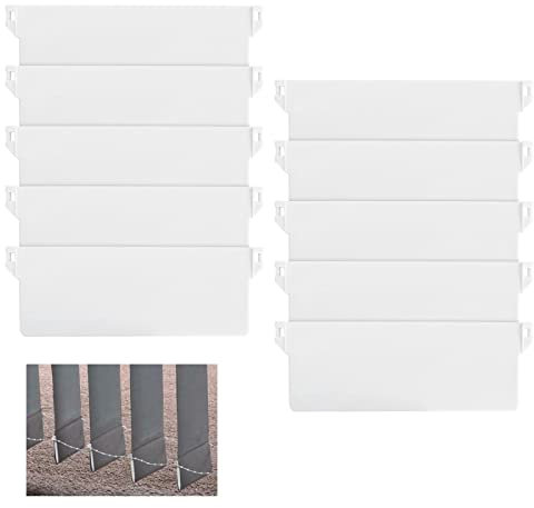 10 Stück Lamellenvorhang Beschwerungsplatten, Lamellen Gewichte Vertikaljalousie, Lamellenvorhang Ersatzteile Lamellen, Gewichte Lamellenvorhang, für Vorhang Tür Fenster Zubehör (Weiß) (89 mm)