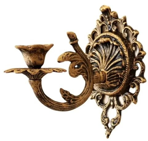 XMCBHSM Wandkerzenhalter Kreativer Wandbehang Kerzenhalter Metall Retro Kerzenständer Windlampe Hof Garten Hof Wanddekoration Kerzenhalter