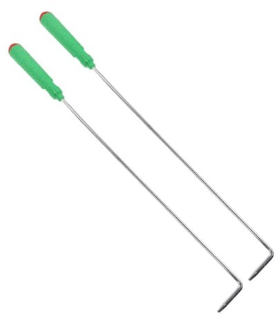 KOMBIUDA 2pièces Tisonnier Robuste Pour Cheminée Et Camping Poêle Accessoires Avec Poignée Ergonomique Antidérapante Outil Polyvalent Pour Feu De Camp Intérieur Et Extérieur