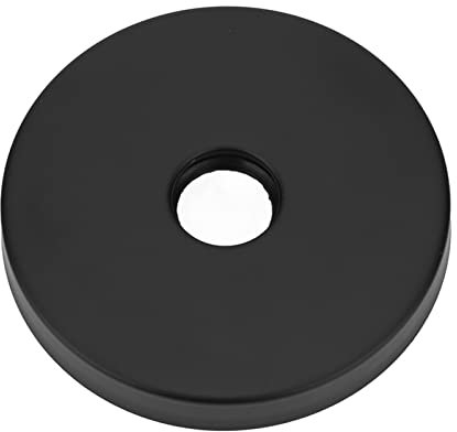 Yctze Großer Duscharm Flansch - Premium 304 Edelstahl -Escutcheon Platte für G1/2 Zoll Rohrersatz (BLACK)