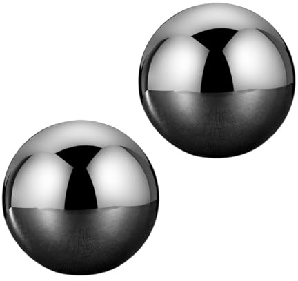 BESPORTBLE Piedras de Hielo de Acero Inoxidable 304 Bolas de Enfriamiento Rápido de 55 MM Pack de 2 Unidades para Whisky Bourbon y Vino Aptas para Bebidas Reutilizables y Resistentes