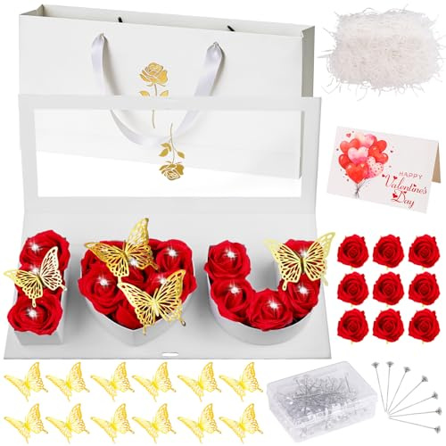 QAUYETM Empty I Love You Box for Flowers Thicker Valentines Box