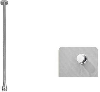 NYTFHMS Hanging Tap Ceiling Taps Concealed Bathroom Sink Tap Single Handle Brass Hot and Cold Wall Mounted Bathroom Sink Taps White,Chrome