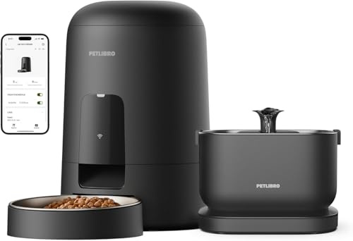 Bundle of PETLIBRO 2.4GHz WiFi Futterautomat Katze + Katzenbrunnen Kabellos