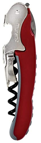 Rialto/Murano Double Power Waiter's Soft Touch Corkscrew - burgundy