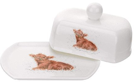 Beurrier avec Couvercle, Multi-Couleur de la Collection Wrendale par Royal Worcester.