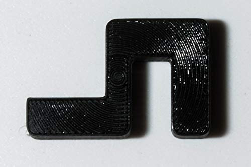 Garnelen Tom U-Line Abdeckscheibe Halter für Wandstärke 5 mm, Deckelstärke 4 mm, schwarz, 4 STK.