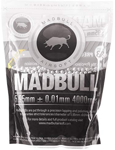 MadBull Premium Match Grade Bio BB Softair Munition 0,32g 4.000er Beutel weiß 100% biologisch abbaubar