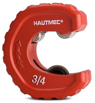 HAUTMEC Pro 3/4 Inch Automatic Copper Tube Cutter - 3/4 in. Maximum Nominal Pipe Capacity (7/8 in. Outer Diameter), for Copper, Aluminum, Brass Tube and Thin-wall Conduit, HT0216-PL