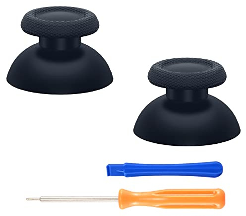 eXtremeRate Manopole di ricambio nere per controller PS5, joystick analogico personalizzato compatibile con PS5, per tutti i controller PS4 - Controller non incluso