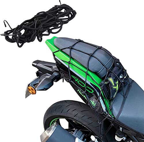 ZLXFT Filet à Bagages Moto Filet à Bagages Araignée Elastique et Petite Filet Elastique Réglables pour Moto Bicyclette Filet pour Casque Moto