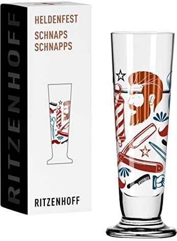 RITZENHOFF HELDENFEST snapsglas #11 från Rebecca Buss, i kristallglas, 52 ml, i presentförpackning