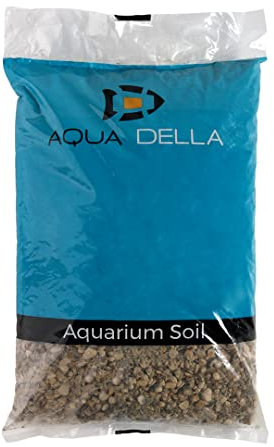 Aqua Della, Aquarienkies British Brown 4-8 mm, 10 kg, dekorativ und funktional, bietet Unterstützung, besteht aus hochwertigen Elementen, vor Gebrauch mit Wasser abspülen
