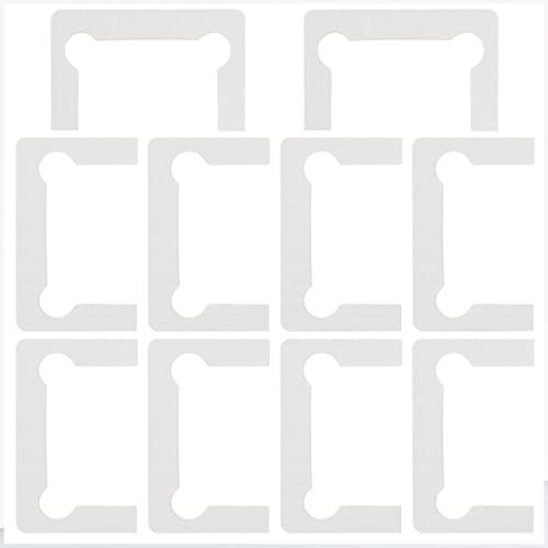 ITROLLE 10 Stück Glasscharnier-Dichtung, Glasscharnier, Ersatzteile, strapazierfähig, 90 Grad, Glastür, Schrank, Vitrine, Schrankklemme, Glas, Duschtüren, Scharnier, Ersatz
