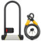 SUNYA Lucchetto Bici Antifurto, Bicicletta Lucchetto a U. Livello di Sicurezza 7/10. Anello di bloccaggio da 14mm e cavo in Acciaio da 1500 mm. Fornisce un alto livello di protezione. 180x320mm