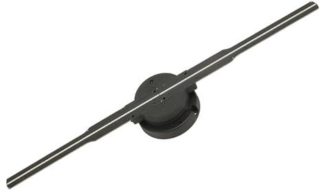 Ventilateur D'hologramme 3D, 16,3 Pouces 244 LED WiFi Machine D'affichage Publicitaire Holographique 3D Ventilateur de Projecteur à 2 Feuilles, Application Téléphonique de