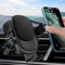 VELIGOOD Car Phone Holder, Air Vent Phone Mount [Metal Hook Clip] Strong Stability Compatible with iPhone 16 15 14 13 12 11 Samsung S22 S21 All Smartphones (Black)