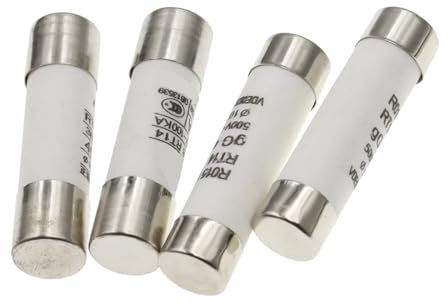 AIRUIXI Keramik-Sicherung 5 STÜCKE 10 * 38 flinke Keramiksicherung 10X38 MM Sicherung 380 V 500 V 0.5A 1A 2A 3A 4A 5A 6A 8A 10A 16A 20A 25A 32A 40A RO15 RT18 RT14(500V,25A)