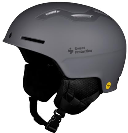 Sweet Protection Winder MIPS Ski Helmet - Lightweight, Highly Ventilated Audio Ready Snowboarding Helmet, Graphite, Large/X-Large