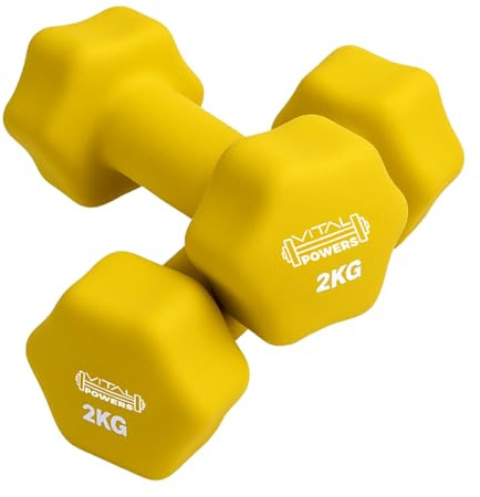 Neopren Kurzhanteln Set 0,5–5 kg – Hanteln Damen & Herren – Fitness Hanteln Vinyl rutschfest & geruchsneutral – Handgewichte für Zuhause, Gym, Krafttraining, Pilates, Reha, Workout, Muskelaufbau