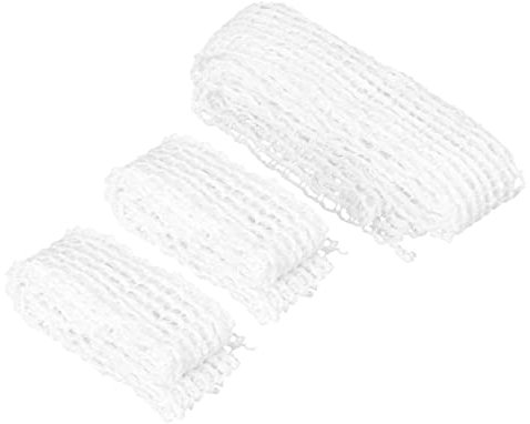 Amosfun Schinkennetz Baumwolle Elastisch Für Räuchern Kochen Stabil Tragfähig Fleischnetz Küchenbedarf 3 Stück