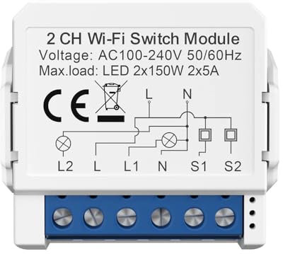 ENERJ WiFi and Bluetooth Smart Inline Switch, 13A