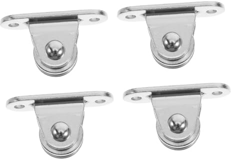 IMIKEYA 4pcs Small Guide Pulley Wheels with Bearings Lightweight Movable Pulley Blocks for Rope Traction and Network Cable Installation for Industrial Lifting and Climbing Applications