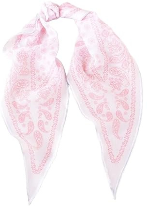 GIMIRO Damen Diamantförmiger Schal 100 x 35cm leichtes und weiches Stirnband Stirnband Taillenband Taschengurt Kleidungsaccessoires Mehrzweckzauberschal (Pink PSL)