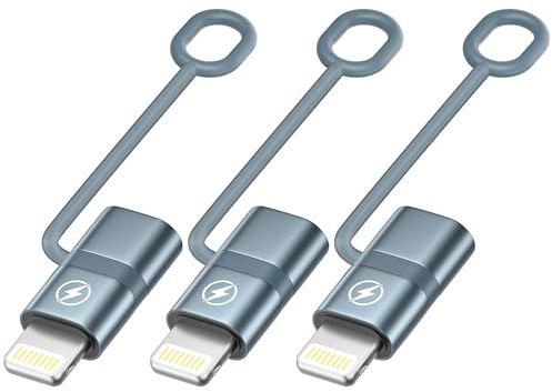 YEONPHOM USB C to Lightning Adapter, 3Pack USB C Female to Lightning Male Adapter PD Fast Charging & Data Sync iPhone Adaptor for iPhone 14 Pro 13 12 11 X XR,iPad/AirPods, Not for Headphone/Audio/OTG