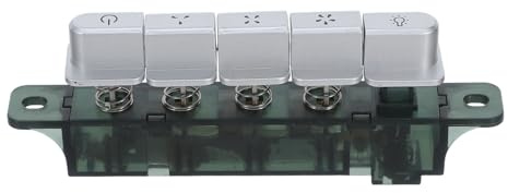 jojofuny Panel de Control Control Exacto Campana Extractora para 5 Botones Material Plástico y Metal para Uso en Cocina Doméstica
