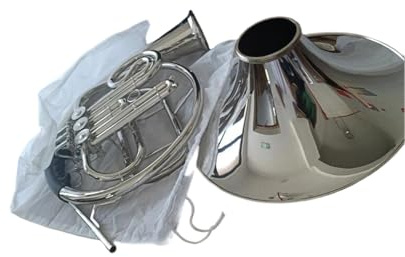 Professionelles Waldhorn Blasinstrumente Dreistimmiges Waldhorn B-Dur Einreihig Separat Professionelle Darbietung Gold Und Silber(Silver)