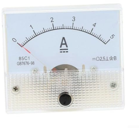 85C1 Analogico Pannello Meter Voltmetro Amperometro DC Classe 2.5 Precisione Per Misurazione E Ispezione Elettrica Industriale (0-5A)