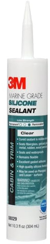3M Marine Grade Silikon-Dichtstoff, transparent, PN08029, 304 ml Kartusche
