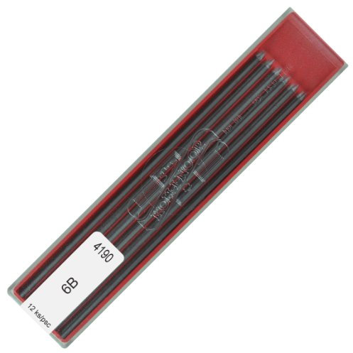 Bleistiftminen - 2 mm - Bleistift Minen - 6B - KOH-I-NOOR Graphitminen