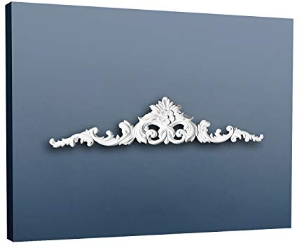 Pediment Door Frame Door Cover Orac Decor D170 LUXXUS Decoration Element of Stucco White 105 cm