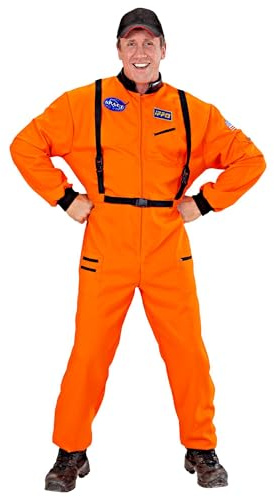 W WIDMANN MILANO Party Fashion - Astronaut Kostüm | Overall im Weltall, Spaceman und Raumfahrer Look für Karneval und Mottoparty