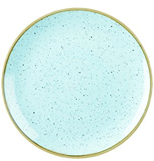 Churchill Stonecast Coupé-Teller, 21,7 cm, Enteneiblau, 12 Stück